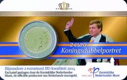 Nederland 2 euro 2014 Koningsdubbelportret BU